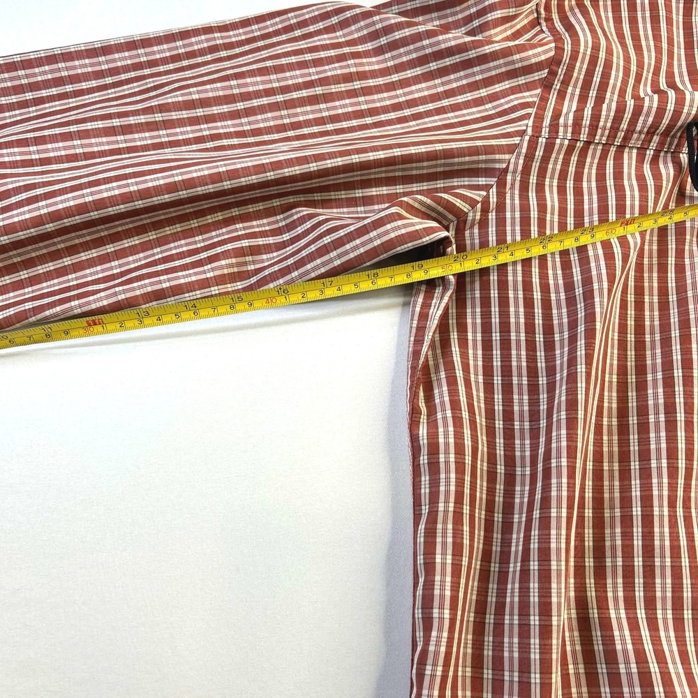 Outdoor Life Mens Large Clay Plaid Long Sleeve Mesh Lined Hiking Shirt - Picture 6 of 10